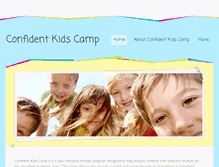 Tablet Screenshot of confidentkidscamp.com